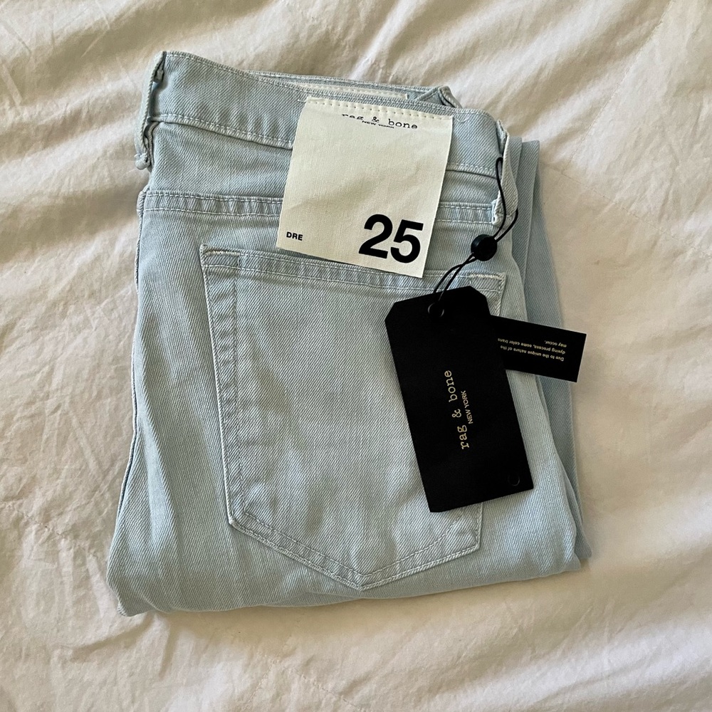 Rag & Bone Skinny light Wash Denim Jeans NWT
